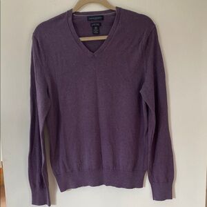 Banana Republic Purple V-Neck Sweater